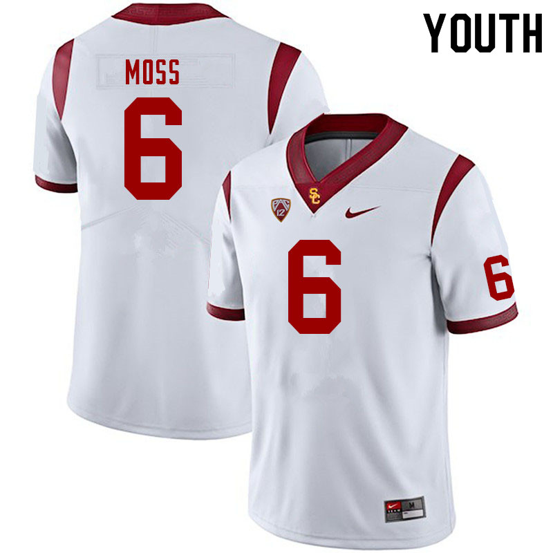 Youth #6 Miller Moss USC Trojans College Football Jerseys Sale-White